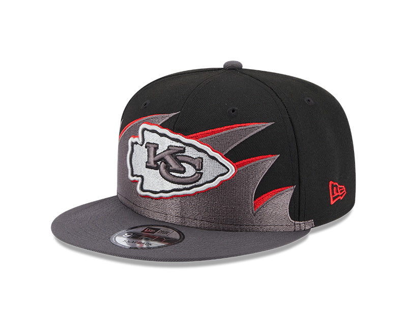 Kansas City Chiefs NFL New Era Tidal Wave 9FIFTY Snapback Hat - Black/Graphite