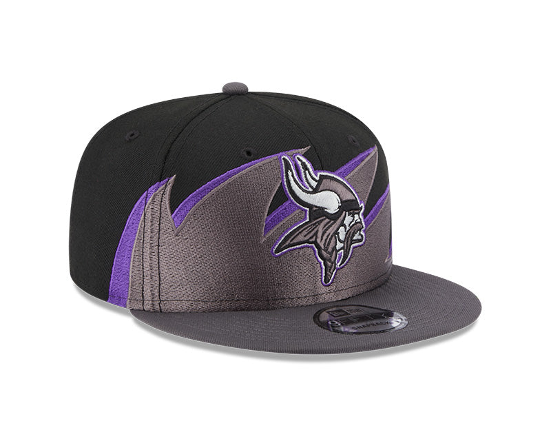 Minnesota Vikings NFL New Era Tidal Wave 9FIFTY Snapback Hat - Black/Graphite