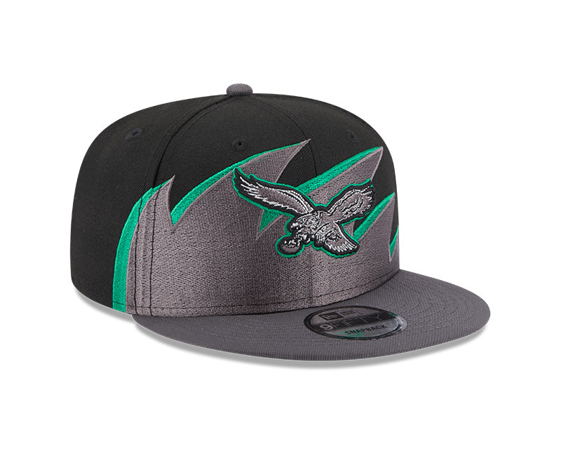 Philadelphia Eagles NFL New Era Tidal Wave 9FIFTY Snapback Hat - Black/Graphite