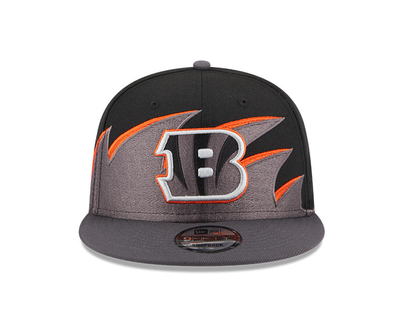 Cincinnati Bengals NFL New Era Tidal Wave 9FIFTY Snapback Hat - Black/Graphite