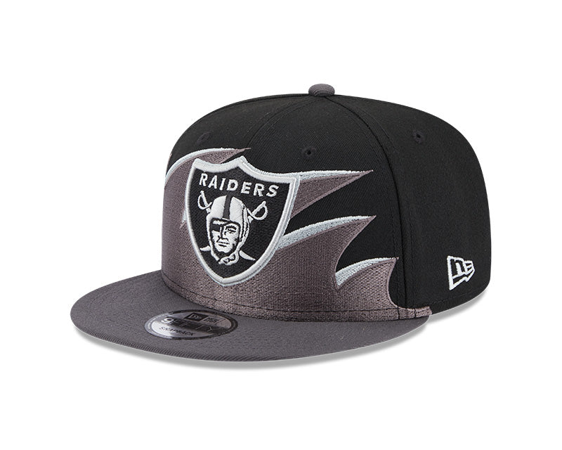 Las Vegas Raiders NFL New Era Tidal Wave 9FIFTY Snapback Hat - Black/Graphite