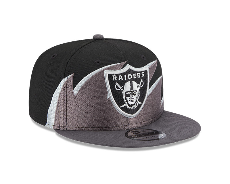 Las Vegas Raiders NFL New Era Tidal Wave 9FIFTY Snapback Hat - Black/Graphite