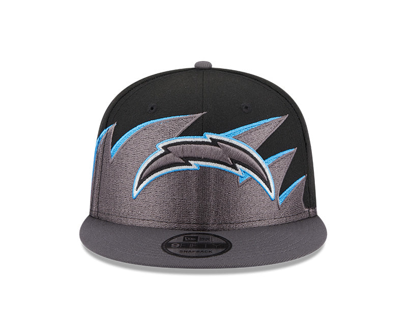 Los Angeles Chargers NFL New Era Tidal Wave 9FIFTY Snapback Hat - Black/Graphite