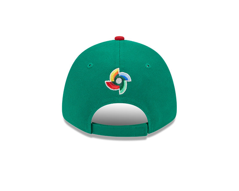 MEXICO Baseball New Era 2023 World Baseball Classic 9Forty Curved Adjustable Hat - Green/Red