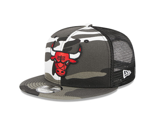 Chicago Bulls New Era URBAN CAMO Mesh Trucker 9FIFTY Snapback Hat - Camo