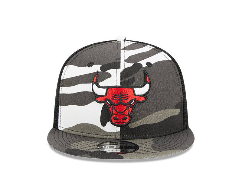Chicago Bulls New Era URBAN CAMO Mesh Trucker 9FIFTY Snapback Hat - Camo