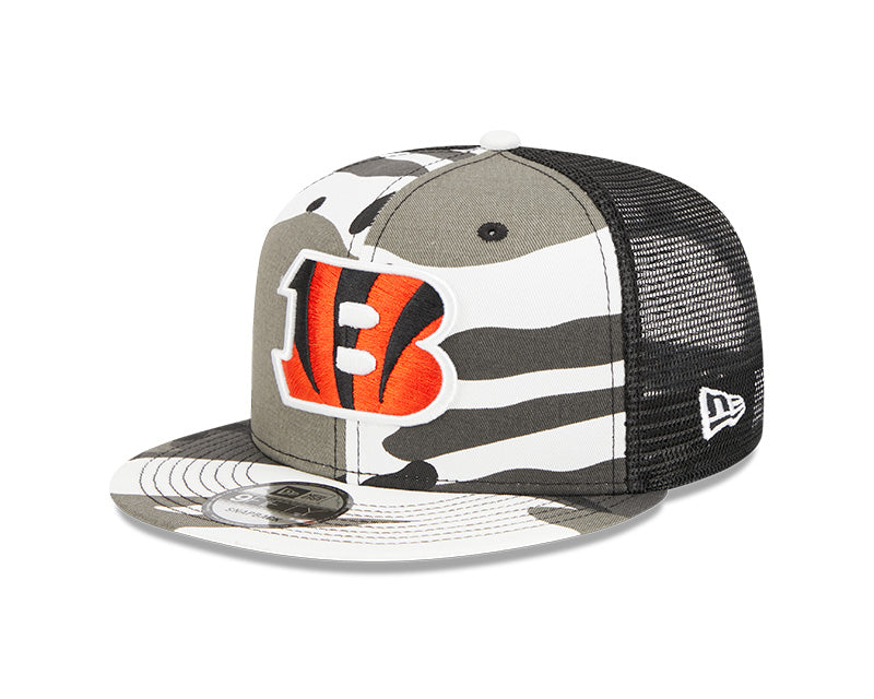 Cincinnati Bengals New Era URBAN CAMO Mesh Trucker 9FIFTY Snapback Hat - Camo