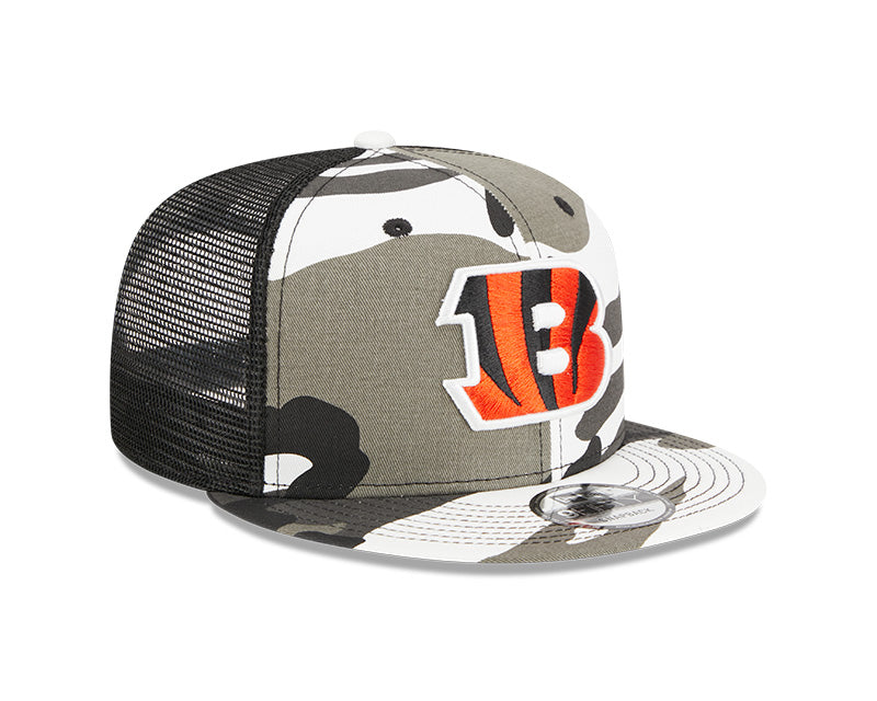 Cincinnati Bengals New Era URBAN CAMO Mesh Trucker 9FIFTY Snapback Hat - Camo