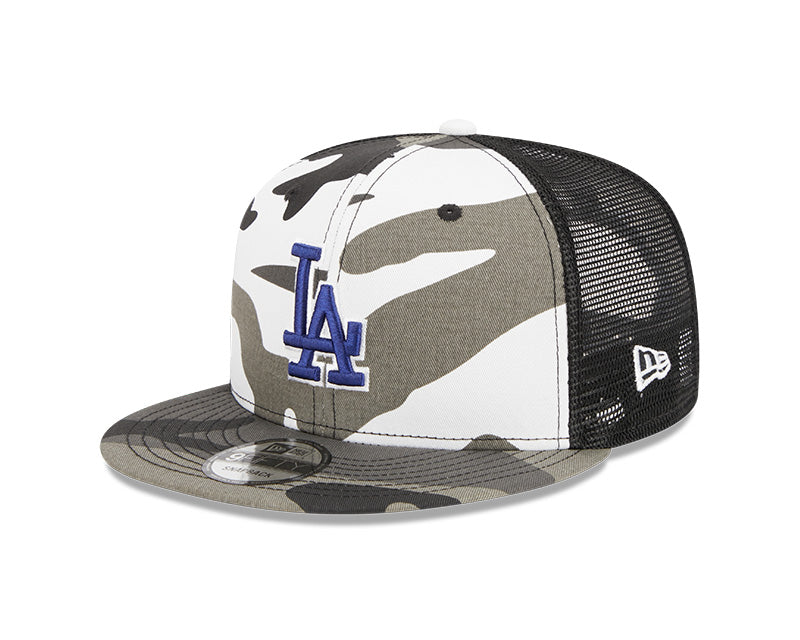 Los Angeles Dodgers New Era URBAN CAMO Mesh Trucker 9FIFTY Snapback Hat - Camo