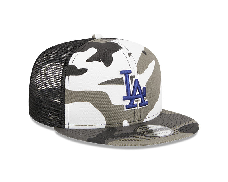 Los Angeles Dodgers New Era URBAN CAMO Mesh Trucker 9FIFTY Snapback Hat - Camo