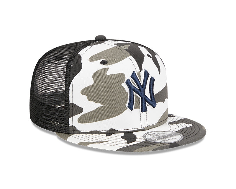 New York Yankees New Era URBAN CAMO Mesh Trucker 9FIFTY Snapback Hat - Camo