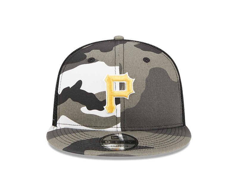 Pittsburgh Pirates New Era URBAN CAMO Mesh Trucker 9FIFTY Snapback Hat - Camo