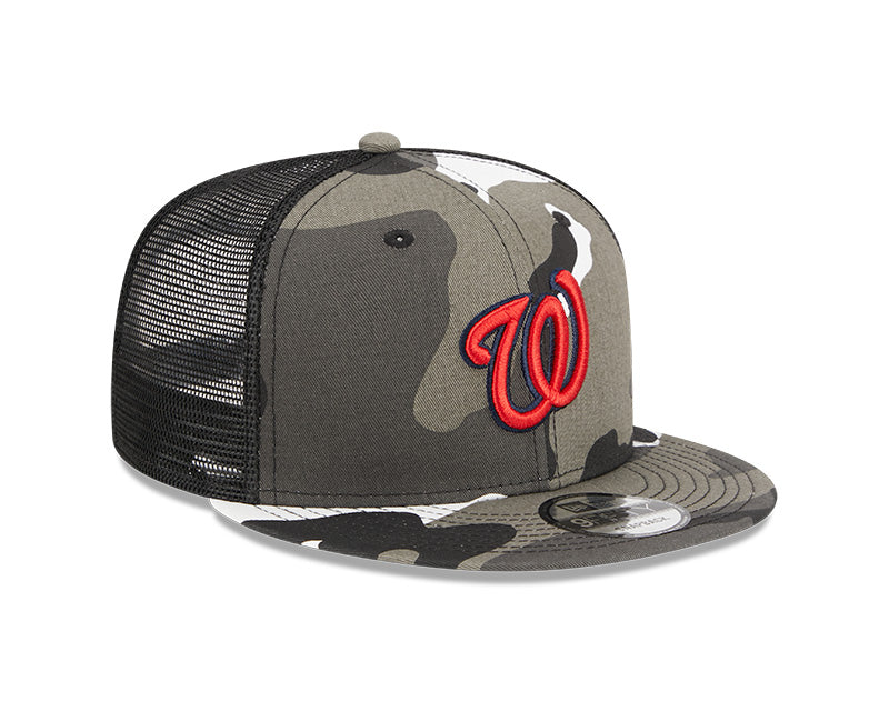 Washington Nationals New Era URBAN CAMO Mesh Trucker 9FIFTY Snapback Hat - Camo