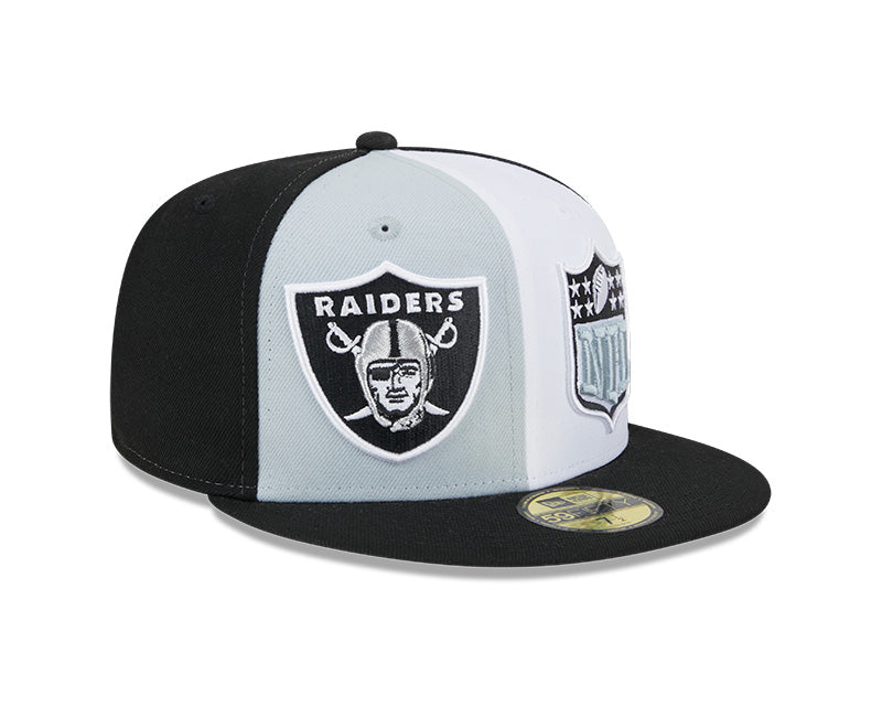 Las Vegas Raiders New Era NFL 2023 On-Field 59FIFTY Fitted Hat - Gray/Black