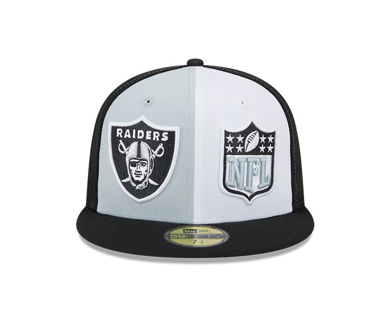 Las Vegas Raiders New Era NFL 2023 On-Field 59FIFTY Fitted Hat - Gray/Black