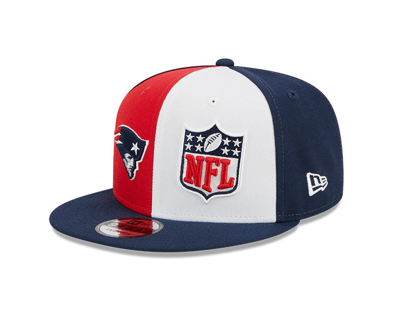 New England Patriots New Era 2023 NFL Sideline 9FIFTY Snapback Hat - Red/Navy