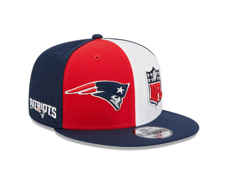 New England Patriots New Era 2023 NFL Sideline 9FIFTY Snapback Hat - Red/Navy