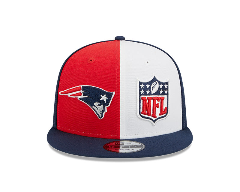 New England Patriots New Era 2023 NFL Sideline 9FIFTY Snapback Hat - Red/Navy