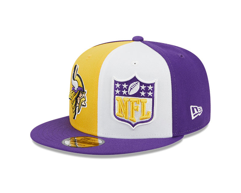 Minnesota Vikings New Era 2023 NFL Sideline 9FIFTY Snapback Hat - Yellow/Purple