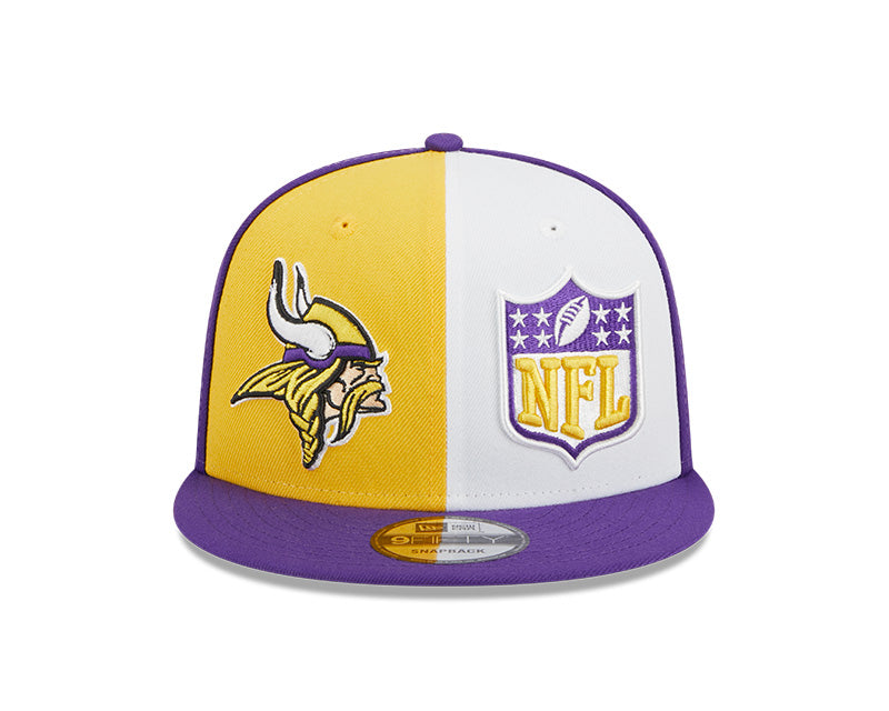 Minnesota Vikings New Era 2023 NFL Sideline 9FIFTY Snapback Hat - Yellow/Purple