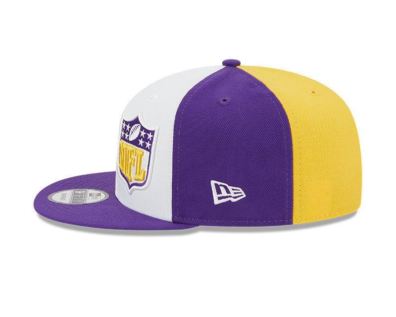 Minnesota Vikings New Era 2023 NFL Sideline 9FIFTY Snapback Hat - Yellow/Purple