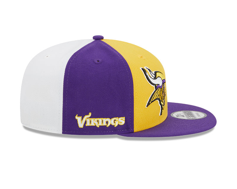 Minnesota Vikings New Era 2023 NFL Sideline 9FIFTY Snapback Hat - Yellow/Purple