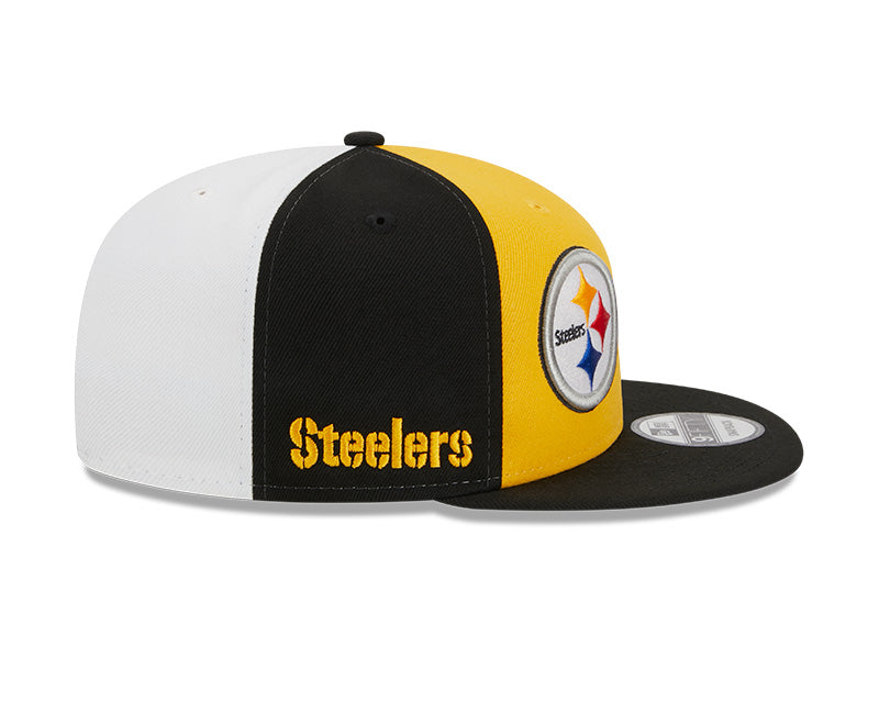 Pittsburgh Steelers New Era 2023 NFL Sideline 9FIFTY Snapback Hat - Yellow/Black