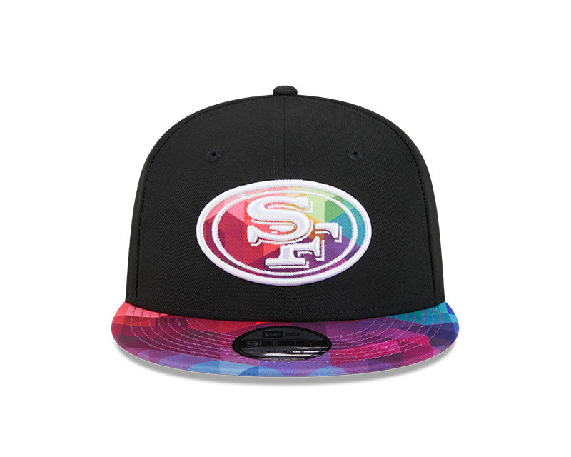 San Francisco 49ers New Era 2023 NFL Crucial Catch 9Fifty Snapback Hat - Black/Pink