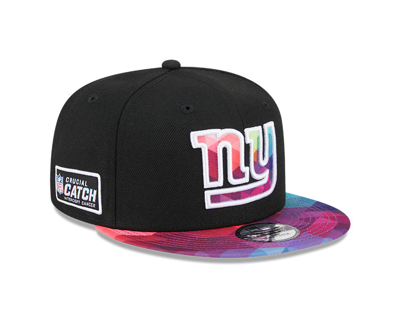 New York Giants New Era 2023 NFL Crucial Catch 9Fifty Snapback Hat - Black/Pink