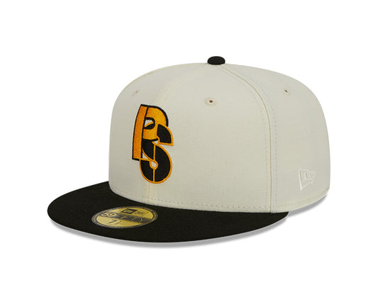 Pittsburgh Steelers New Era CITY ORIGINALS 59Fifty Fitted Hat - Chrome/Black