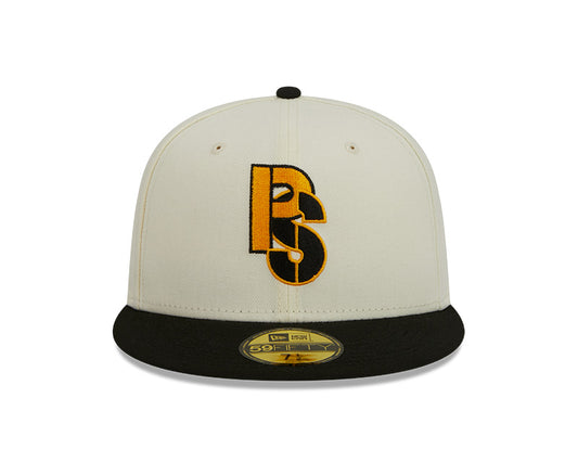 Pittsburgh Steelers New Era CITY ORIGINALS 59Fifty Fitted Hat - Chrome/Black