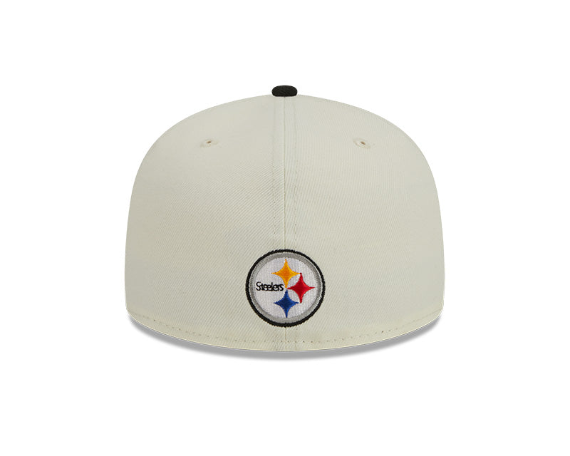 Pittsburgh Steelers New Era CITY ORIGINALS 59Fifty Fitted Hat - Chrome/Black