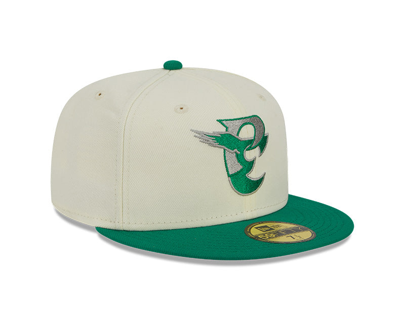 Philadelphia Eagles New Era CITY ORIGINALS 59Fifty Fitted Hat - Chrome/Green