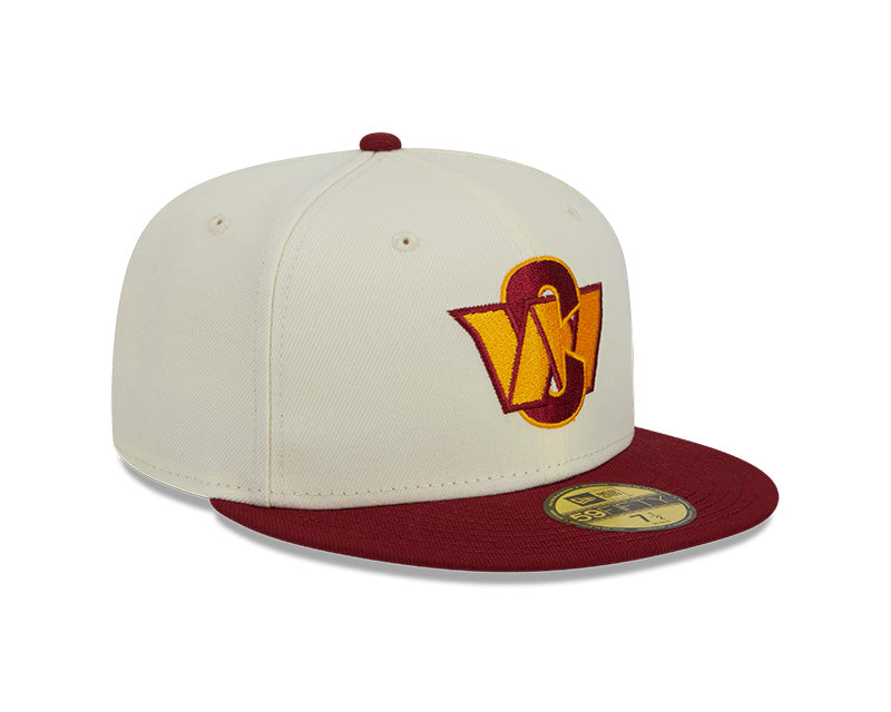 Washington Commanders New Era CITY ORIGINALS 59Fifty Fitted Hat - Chrome/Burgundy