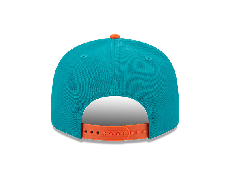 Miami Dolphins New Era CITY ORIGINALS 9Fifty Snapback Hat - Aqua/Orange