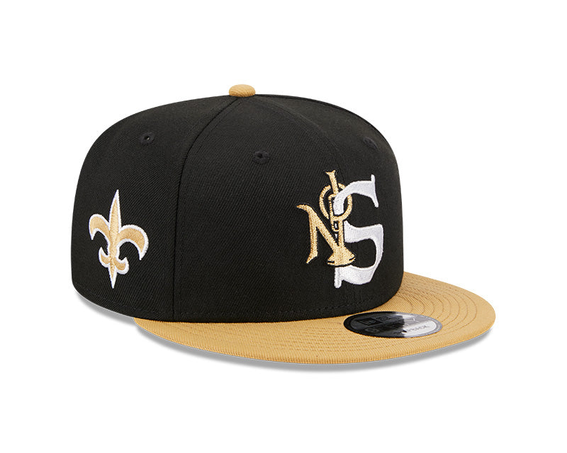 New Orleans Saints New Era CITY ORIGINALS 9Fifty Snapback Hat - Black/Gold