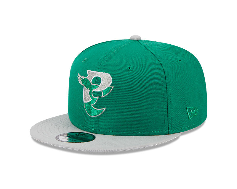 Philadelphia Eagles New Era CITY ORIGINALS 9Fifty Snapback Hat - Green/Gray