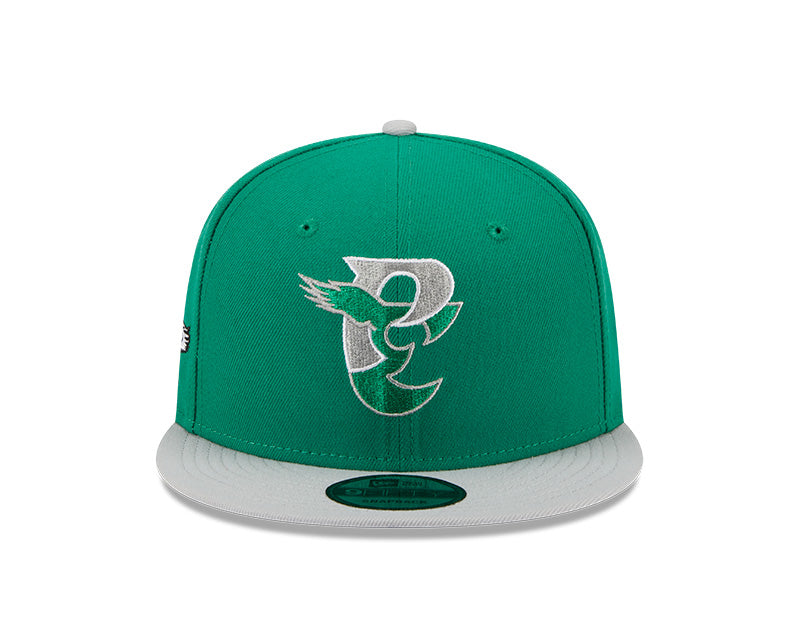 Philadelphia Eagles New Era CITY ORIGINALS 9Fifty Snapback Hat - Green/Gray