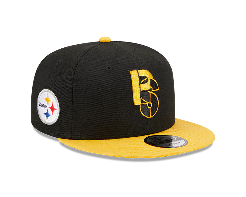 Pittsburgh Steelers New Era CITY ORIGINALS 9Fifty Snapback Hat - Black/Yellow