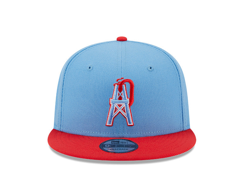 Houston Oilers New Era CITY ORIGINALS 9Fifty Snapback Hat - Sky/Red