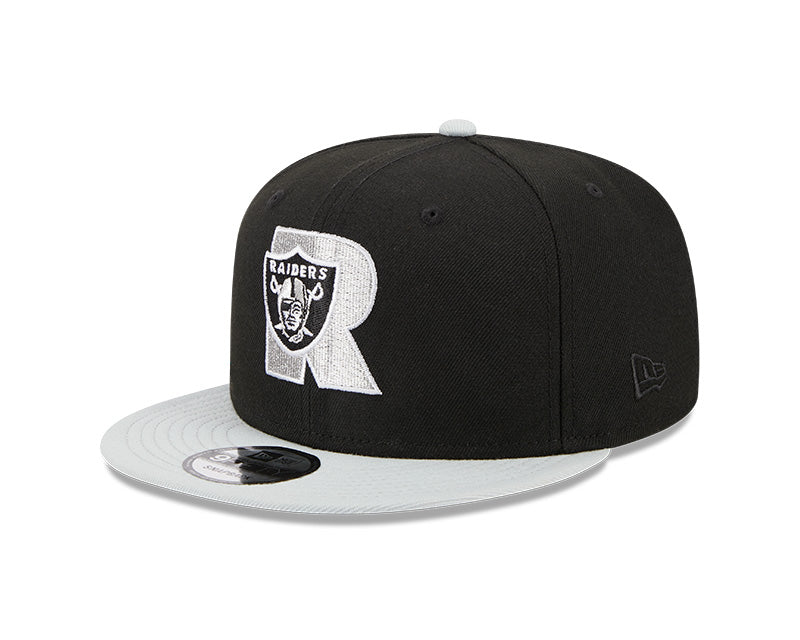 Las Vegas Raiders New Era CITY ORIGINALS 9Fifty Snapback Hat - Black/Gray