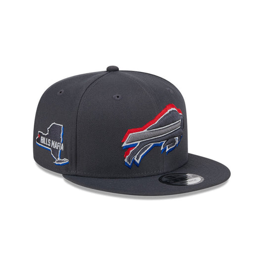 Buffalo Bills New Era 2024 NFL Draft 9FIFTY Snapback Hat - Graphite