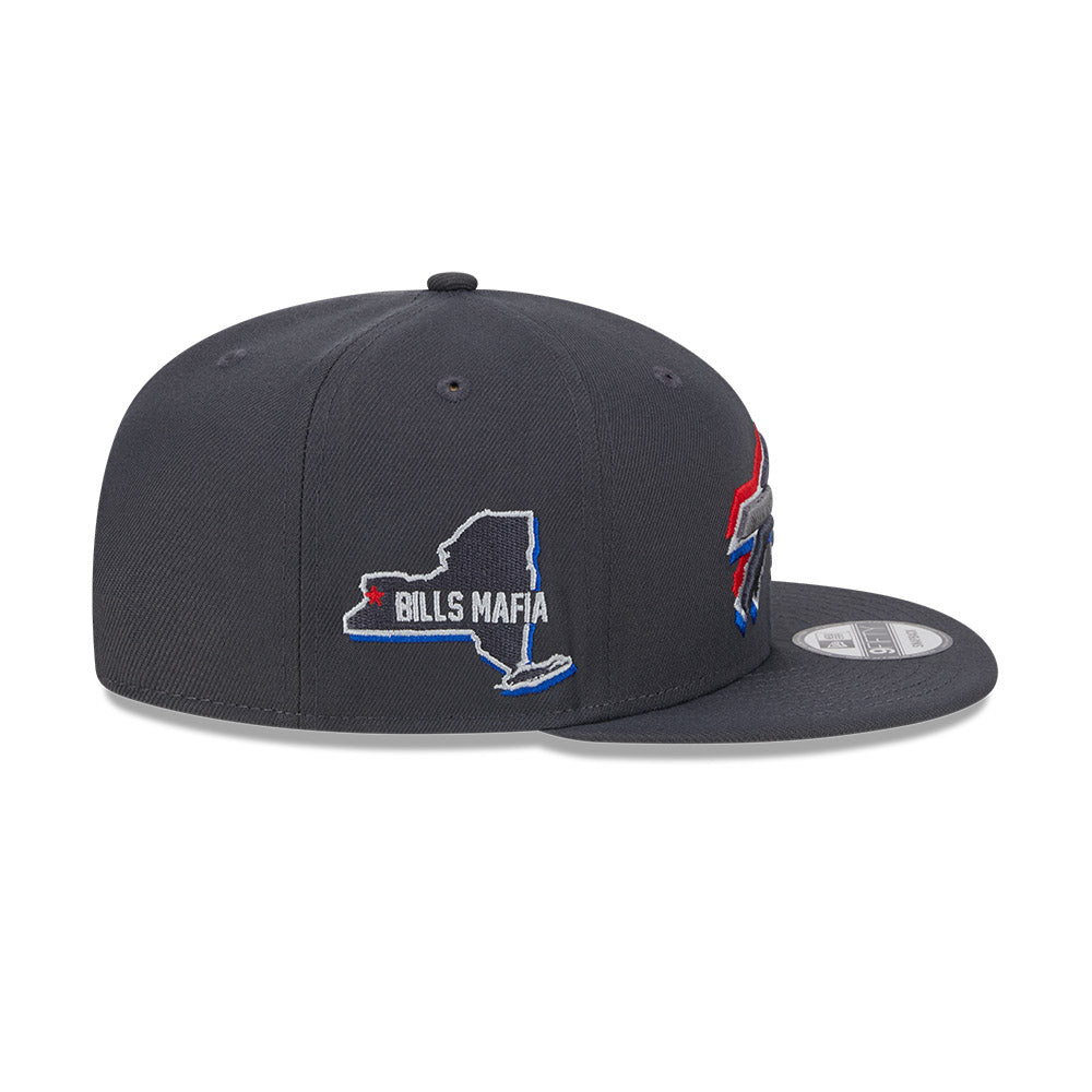 Buffalo Bills New Era 2024 NFL Draft 9FIFTY Snapback Hat - Graphite