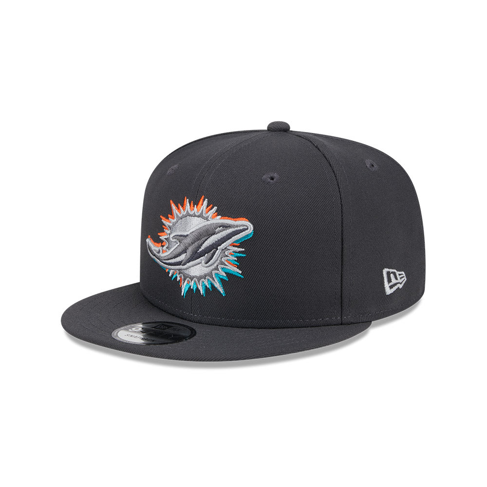 Miami Dolphins New Era 2024 NFL Draft 9FIFTY Snapback Hat - Graphite