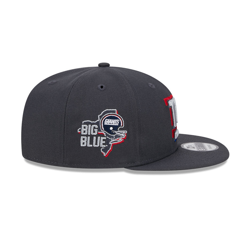 New York Giants New Era 2024 NFL Draft 9FIFTY Snapback Hat - Graphite