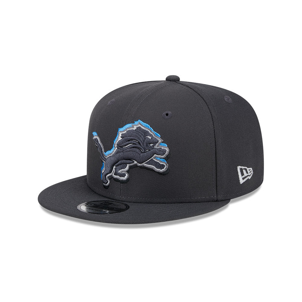 Detroit Lions New Era 2024 NFL Draft 9FIFTY Snapback Hat - Graphite