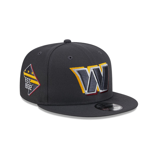 Washington Commanders New Era 2024 NFL Draft 9FIFTY Snapback Hat - Graphite