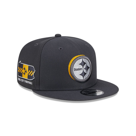 Pittsburgh Steelers New Era 2024 NFL Draft 9FIFTY Snapback Hat - Graphite