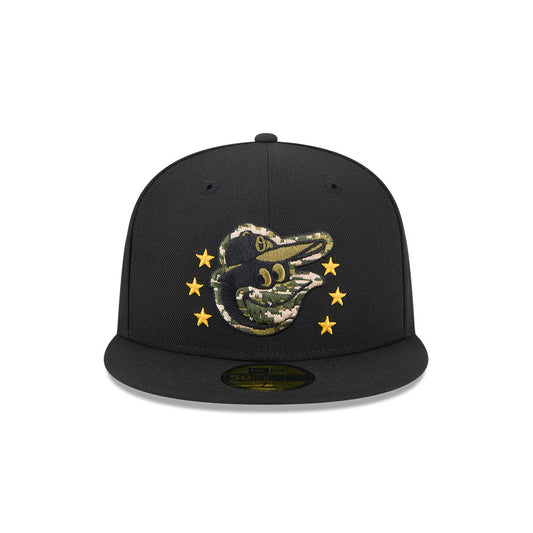 Baltimore Orioles New Era 2024 Armed Forces Day On-Field 59FIFTY Fitted Hat - Black