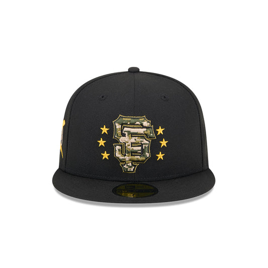 San Francisco Giants New Era 2024 Armed Forces Day On-Field 59FIFTY Fitted Hat - Black